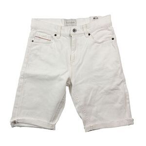 Sun + Stone Denim Shorts Mens 30 Alexis Vintage Wash White 10" Jean NEW‎